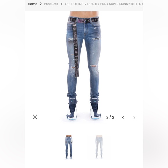 NWT Cult of Individuality Super Skinny Jeans - Picture 6 of 7